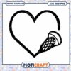Lacrosse Heart SVG Design for Sports Lovers Instant Download 2 Lacrosse Heart SVG Design for Sports Lovers Instant Download