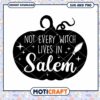 Halloween Pumpkin SVG Not Every Witch Lives in Salem