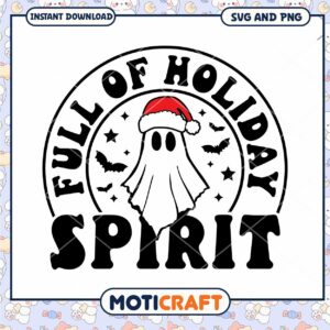 Christmas Ghost SVG Full of Holiday Spirit
