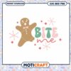 Bite Me Gingerbread SVG PNG