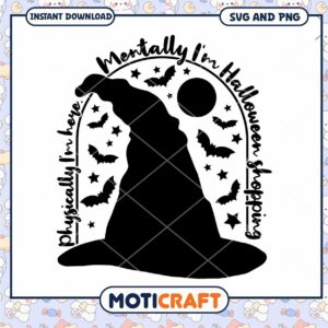 Mentally Im Halloween Shopping SVG