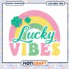 Lucky Vibes Rainbow SVG PNG