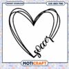 Heart and Soccer SVG Design Instant Download Cute Sports Art Digital File 1 Heart and Soccer SVG Design Instant Download Cute Sports Art Digital File