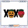 Halloween XOXO SVG Pumpkin Strawberry Design 1 Halloween XOXO SVG Pumpkin Strawberry Design