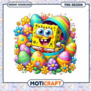 SpongeBob Easter PNG Design