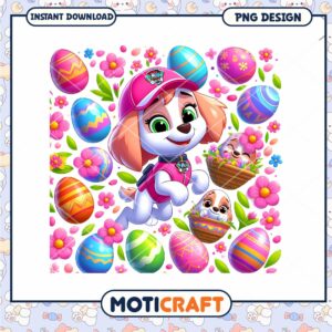 Paw Patrol Easter PNG Design Download