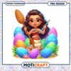 Option 1 (Focus on character) Moana Easter PNG Cute Cartoon Design