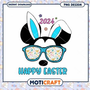 Option 1 (Focus on character) Mickey Mouse Easter PNG 2024