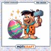 Option 1 (Focus on character) Fred Flintstone Easter Egg PNG