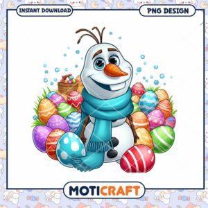 Olaf Easter PNG Design Instant Download