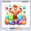 Muscular Easter Bunny PNG Design