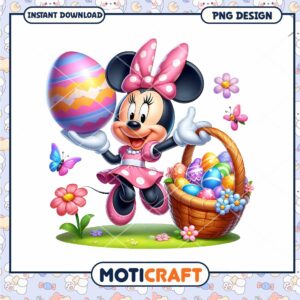 Minnie Mouse Easter PNG Instant Download