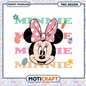 Minnie Mouse Easter PNG Design
