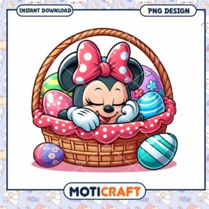 Minnie Mouse Easter Basket PNG