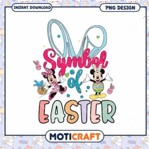 Minnie Mickey Easter PNG Design