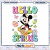 Mickey Mouse Hello Spring PNG