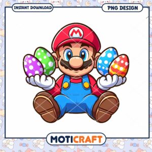 Mario Easter Eggs PNG Design
