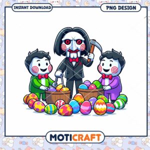 Jigsaw Easter PNG Design Instant Download