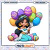 Jasmine Easter PNG Design Instant Download