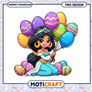 Jasmine Easter PNG Design Instant Download