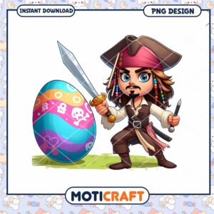 Jack Sparrow Easter PNG Design