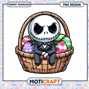 Jack Skellington Easter Basket PNG