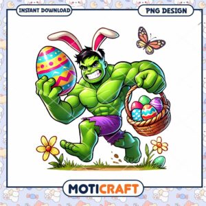 Hulk Easter Bunny PNG Design