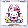 Hello Kitty Easter Bunny PNG Design