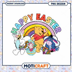 Happy Easter Winnie the Pooh PNG