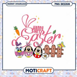 Happy Easter Mickey Minnie PNG