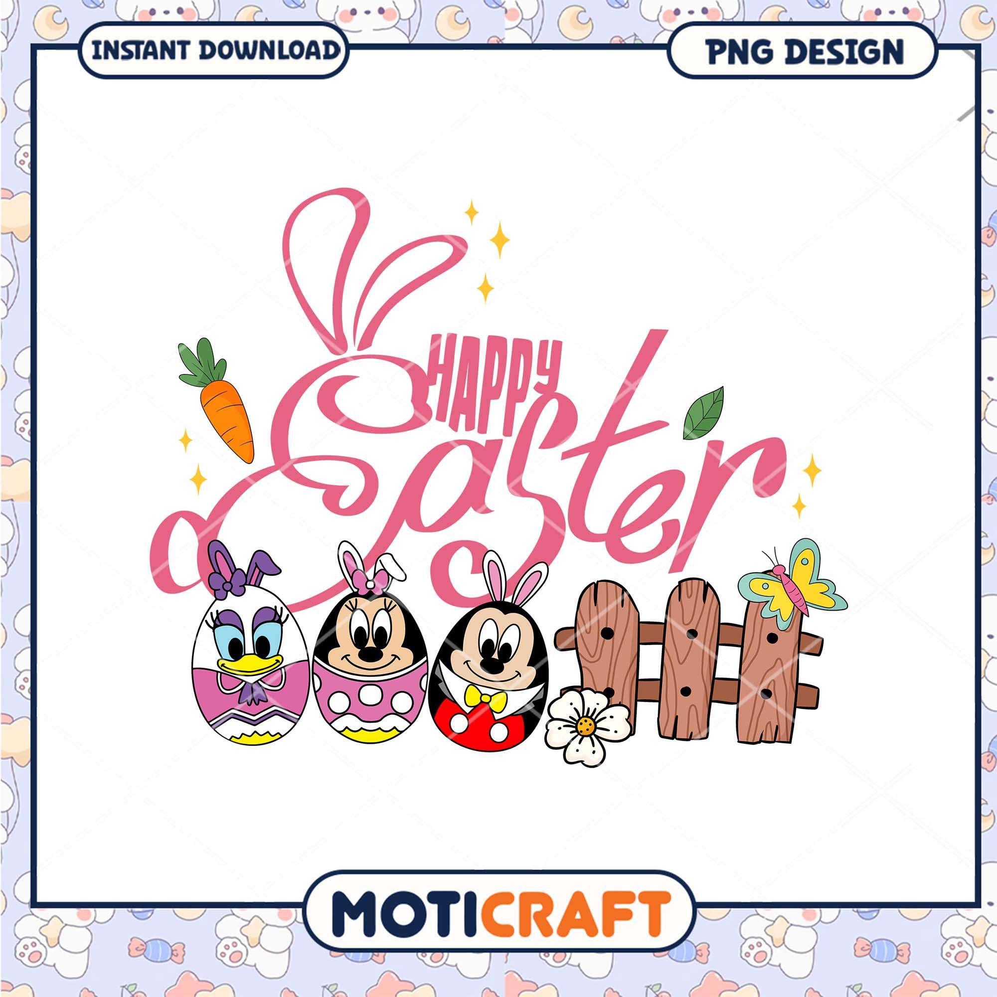 Happy Easter Mickey Minnie PNG Happy Easter Mickey Minnie PNG