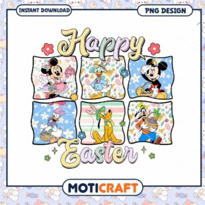 Happy Easter Disney PNG Design Download