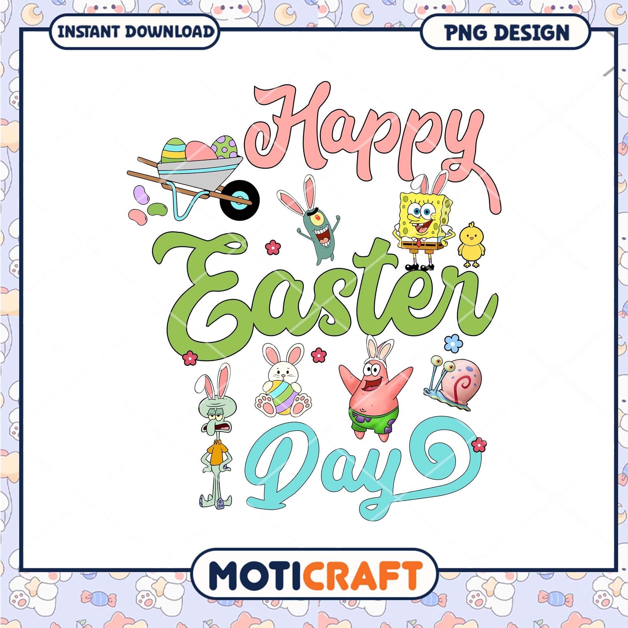 Happy Easter Day Colorful PNG Design for Kids Happy Easter Day Colorful PNG Design for Kids
