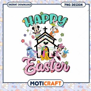 Happy Easter Character Design PNG Download File