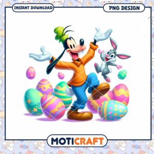Goofy Easter PNG Design Instant Download