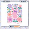 Floral Bunny PNG Instant Download