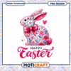 Floral Easter Bunny PNG Design