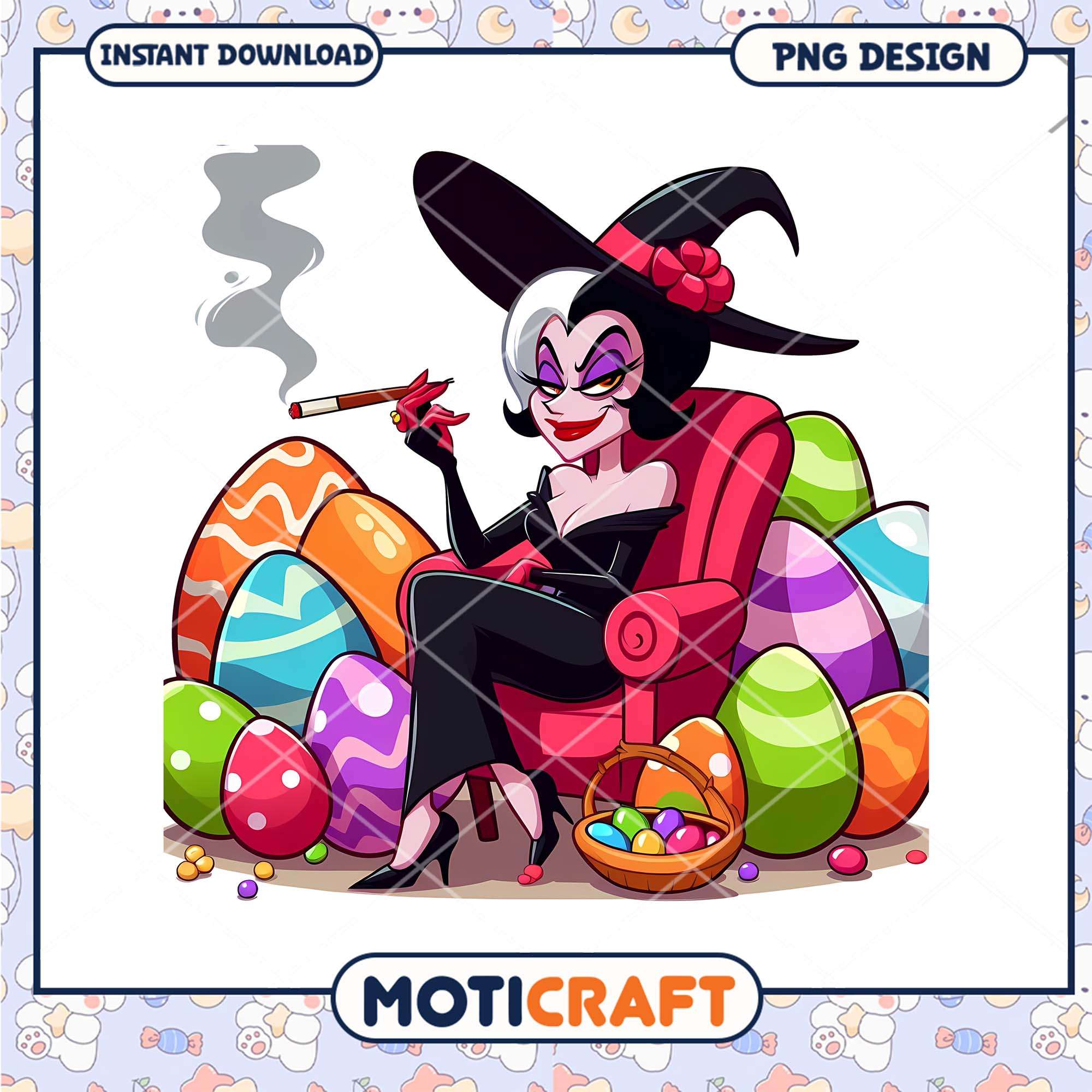 Easter Witch PNG Instant Download Easter Witch PNG Instant Download