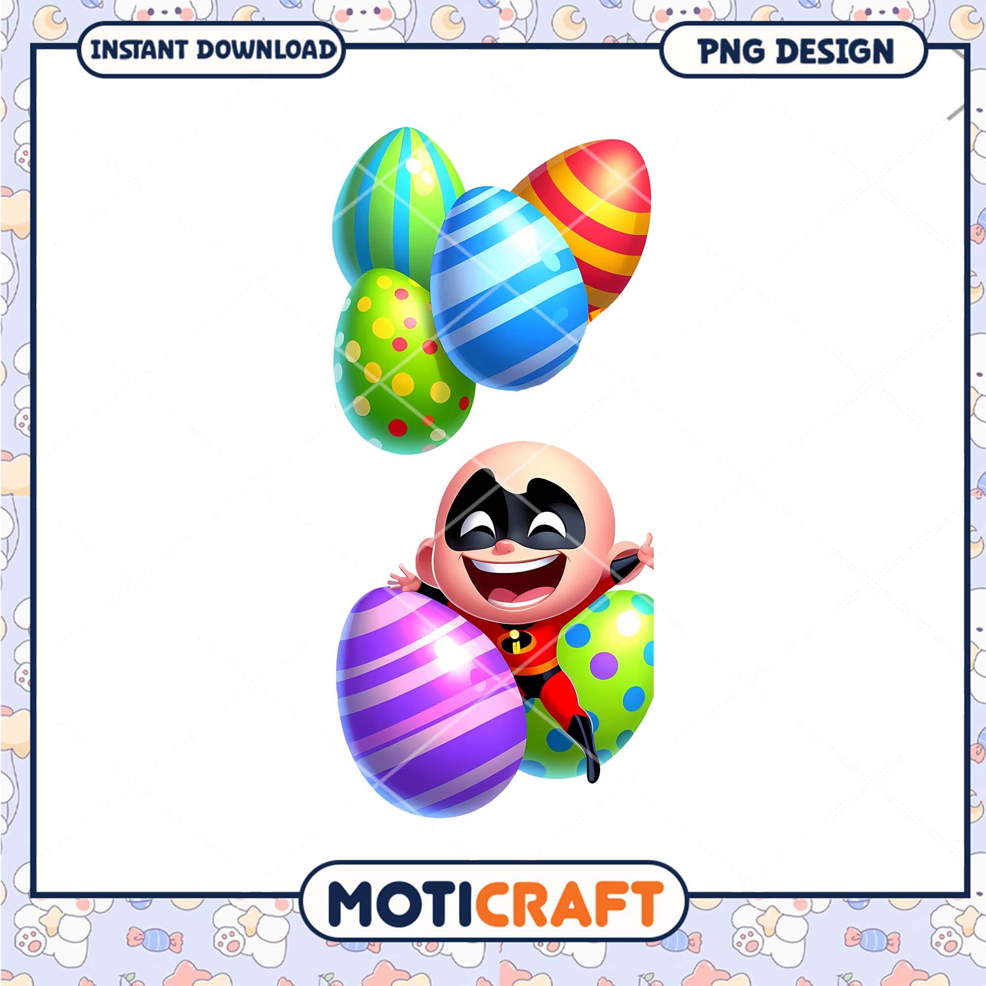 Easter PNG Jack Jack & Eggs Easter PNG Jack Jack & Eggs