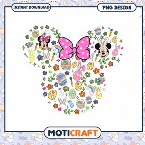 Easter Minnie Mouse PNG Design