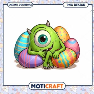 Easter Monster PNG Design Instant Download