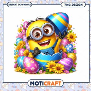 Easter Minion PNG Cute Spring Design