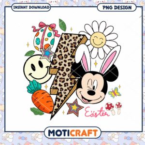 Easter Mickey PNG Design Instant Download