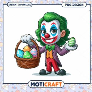 Easter Joker PNG Cute Cartoon Design