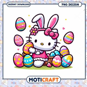 Easter Hello Kitty Bunny PNG
