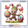 Easter Groot PNG Bunny Groot with Eggs