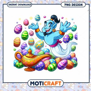Easter Genie PNG Design Instant Download