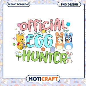 Easter Egg Hunt PNG Design Instant Download