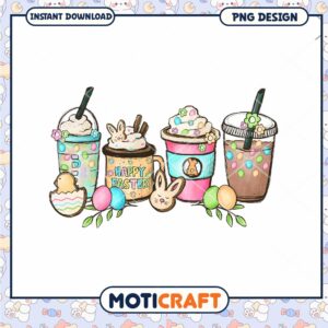 Easter Drinks PNG Design Instant Download