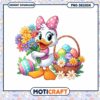 Easter Duck PNG Flowers & Eggs